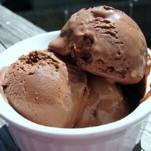 sorvete de chocolate de liquidificador